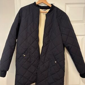 The North Face Navy Quilted Puffer Jacket